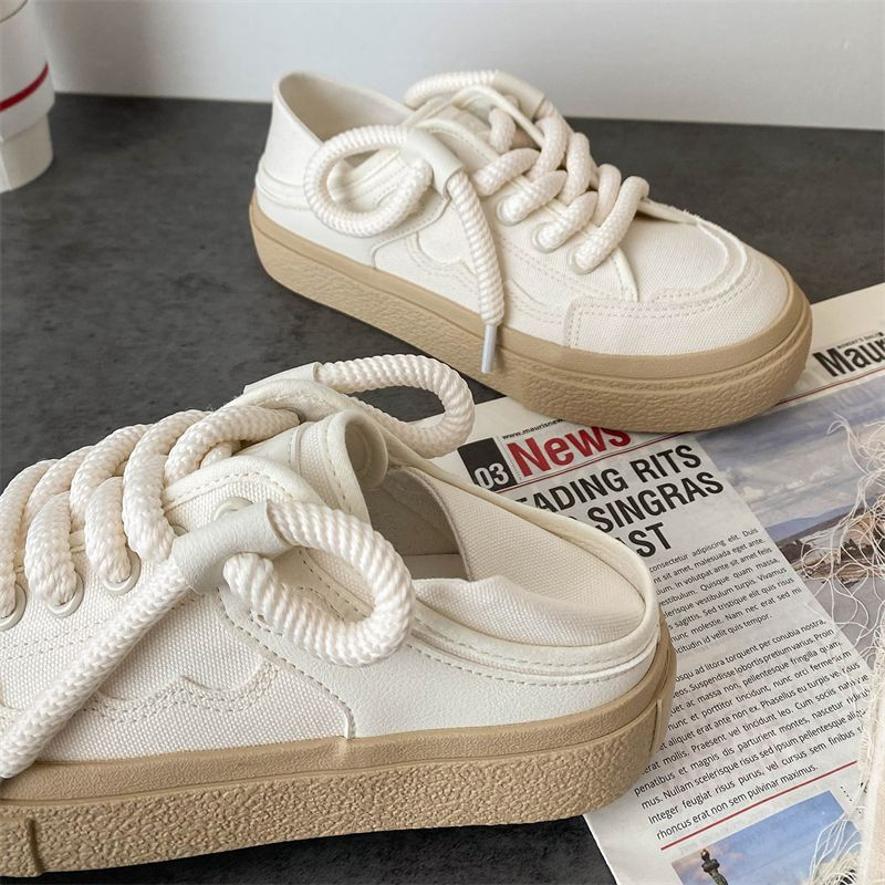 Giày Thể Thao Vải Thoáng Khí Phong Cách Hàn Quốc Cho Nữ