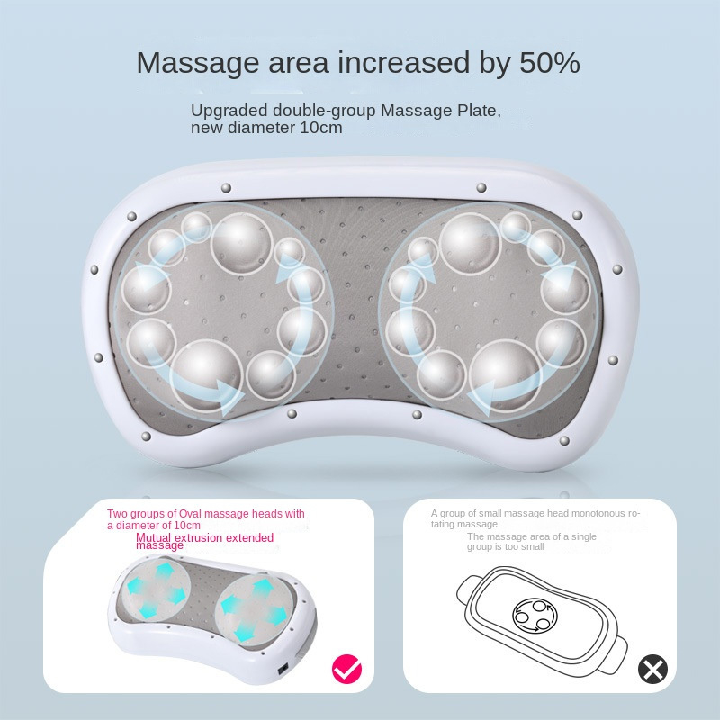 Jinkairui eo bụng massager nén nóng để giúp tiêu hóa