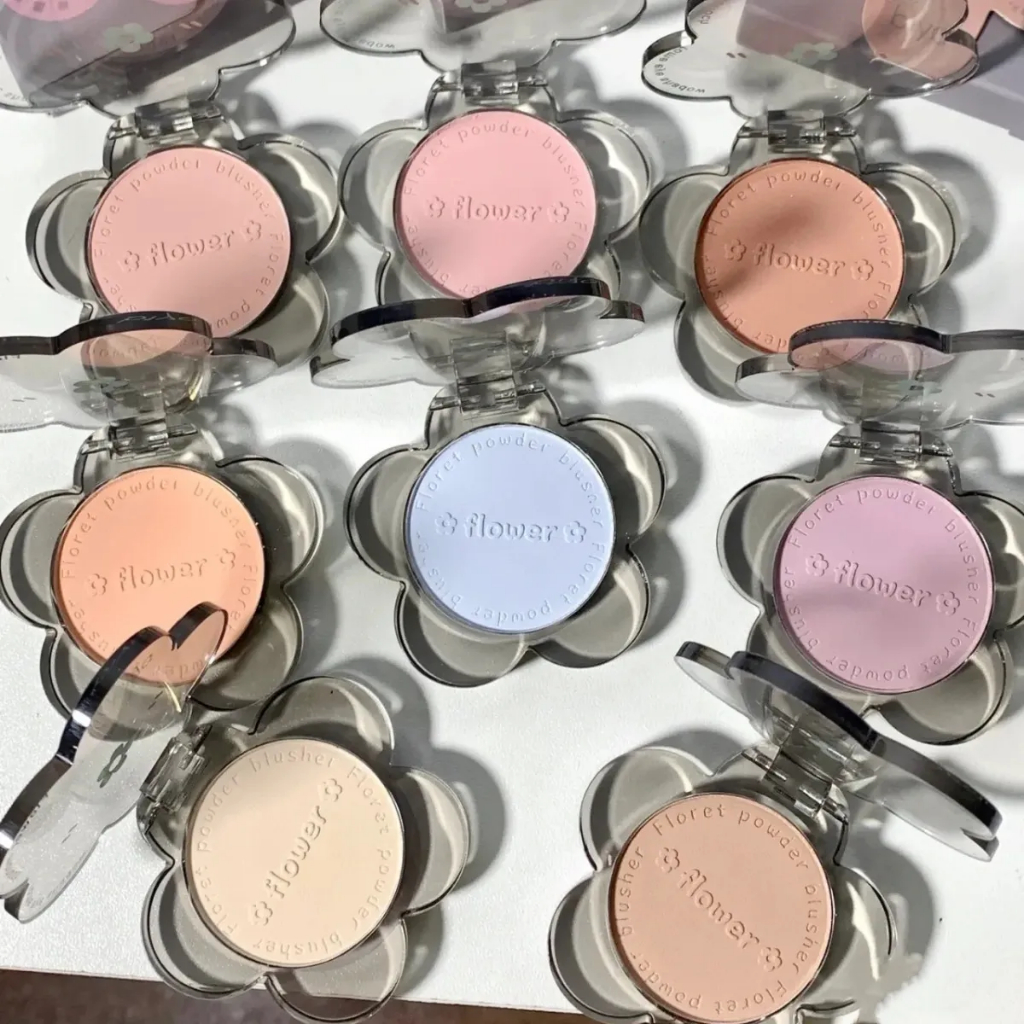 Phấn Má Hồng Biya Floret 6 Màu Tông Lì Chống Nước Lâu Trôi 7742