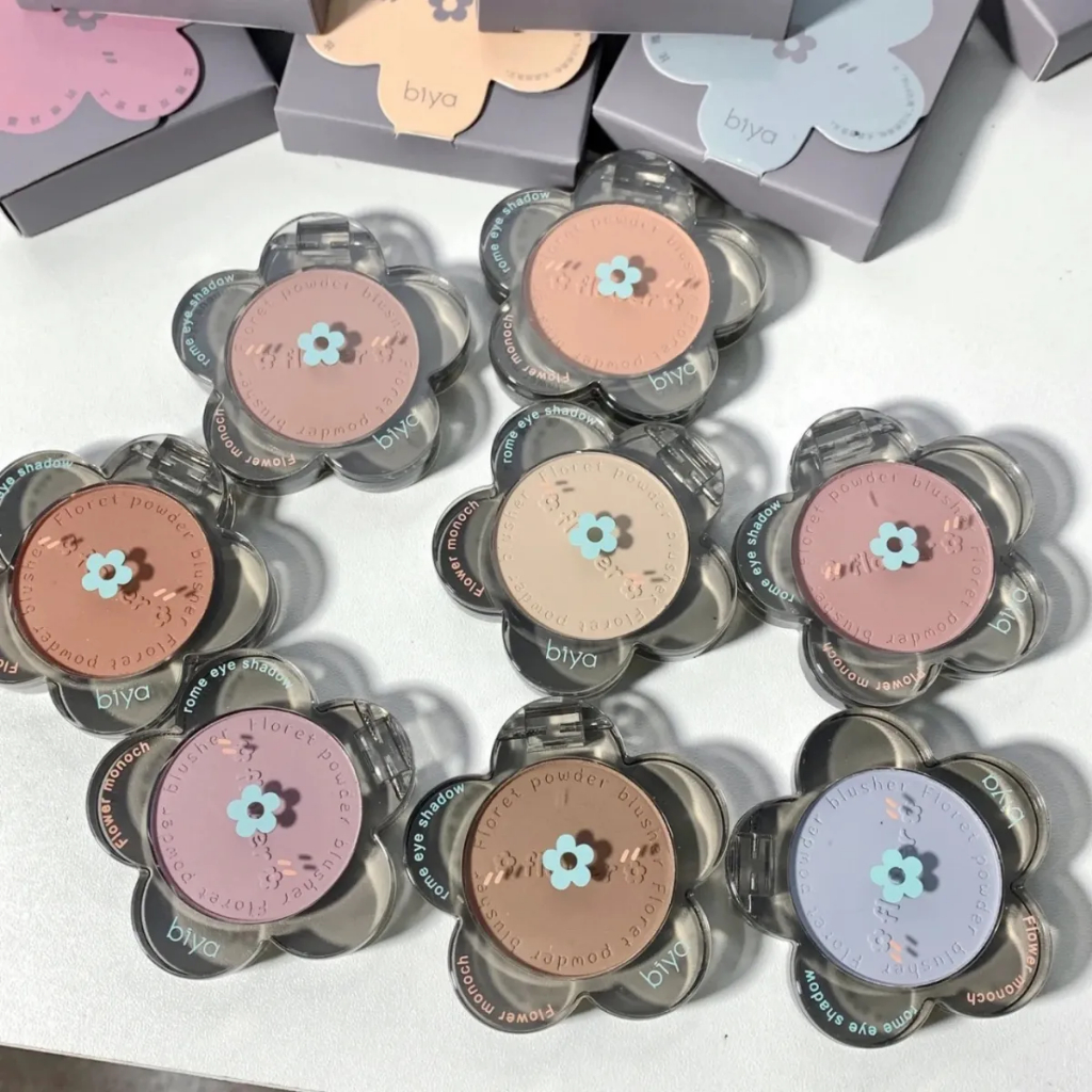 Phấn Má Hồng Biya Floret 6 Màu Tông Lì Chống Nước Lâu Trôi 7742