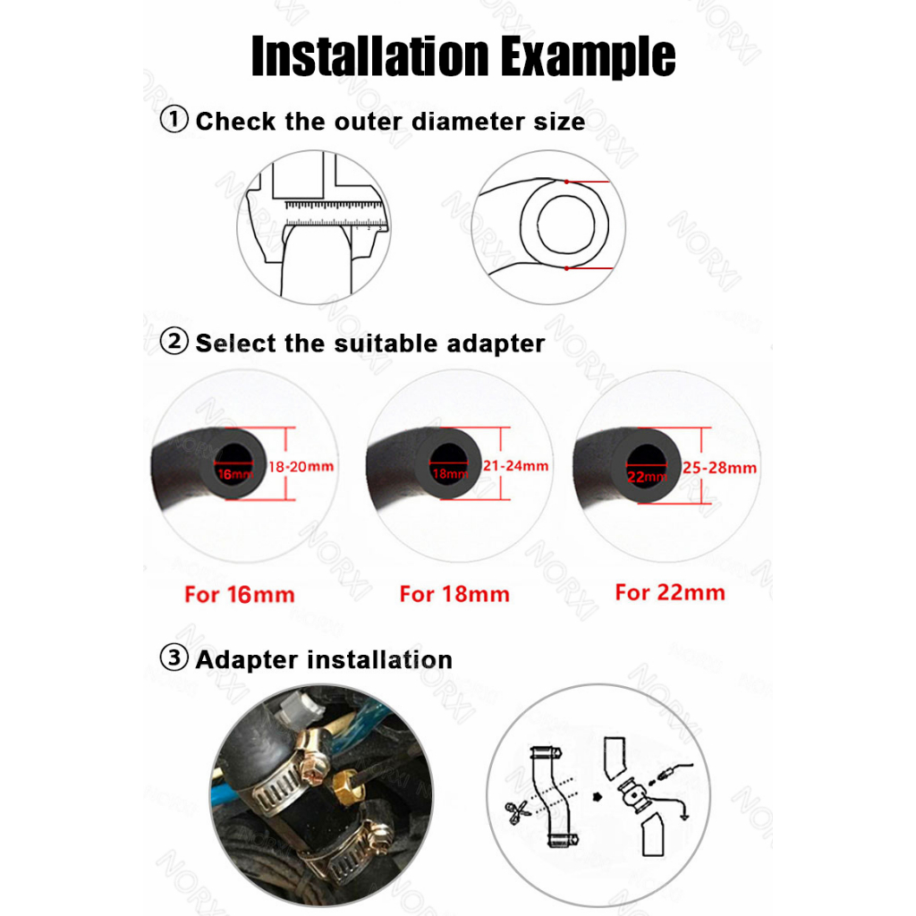 Đồng Hồ Đo Nhiệt Độ Nước Chuyên Dụng Cho Xe Mô Tô Yamaha Y15ZR LC135 NVX 155 NMAX 155