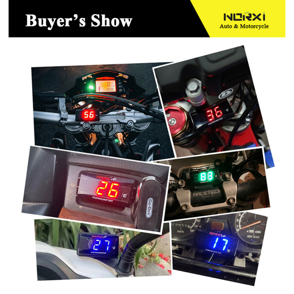 Đồng Hồ Đo Nhiệt Độ Nước Chuyên Dụng Cho Xe Mô Tô Yamaha Y15ZR LC135 NVX 155 NMAX 155