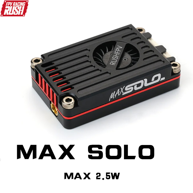 Bộ Truyền Tín Hiệu Video RUSH TANK MAX SOLO 5.8GHz 2.5W Công Suất Cao 48CH VTX CNC Với Vỏ CNC Dành Cho Máy Bay Điều Khiển Từ Xa DIY