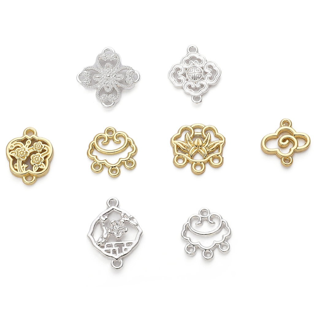 Mặt Dây Chuyền Bằng Kim Loại Mạ Vàng 14K Dùng Làm Trang Sức DIY