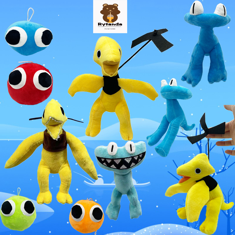 Rytanda Rainbow Friends 2 Rainbow Friends Búp Bê Nhồi Bông Hình Nhân Vật Hoạt Hình Rainbow Friends Chapter 2 Màu Xanh Dương