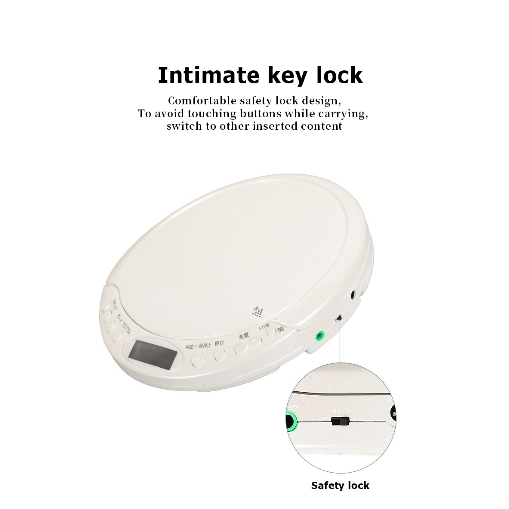 Nhật Bản Portable CD Walkman Player Âm nhạc Stereo Shockproof