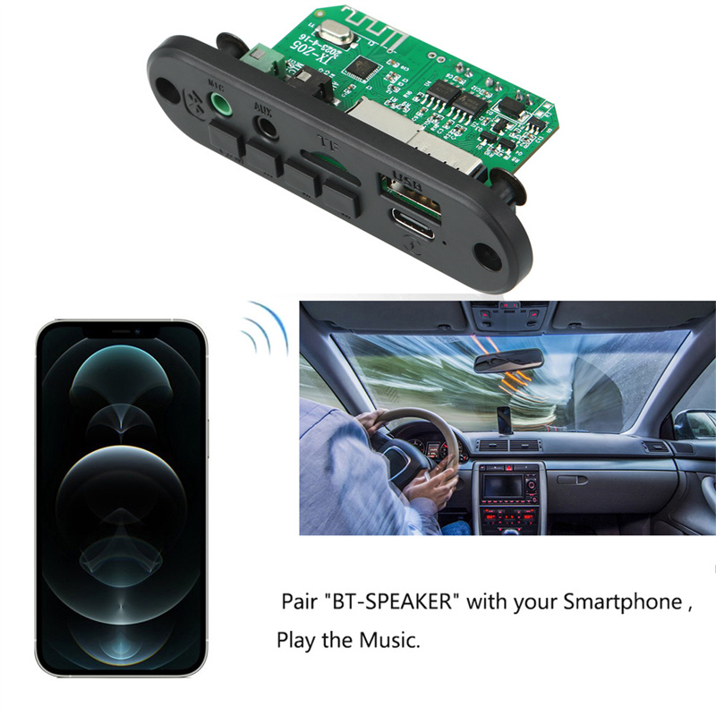 Bảng Mạch Khuếch Đại Âm Thanh MP3 FM Radio TF USB 3.5mm Kết Nối Bluetooth 5.0 2 * 3W 6W MP3
