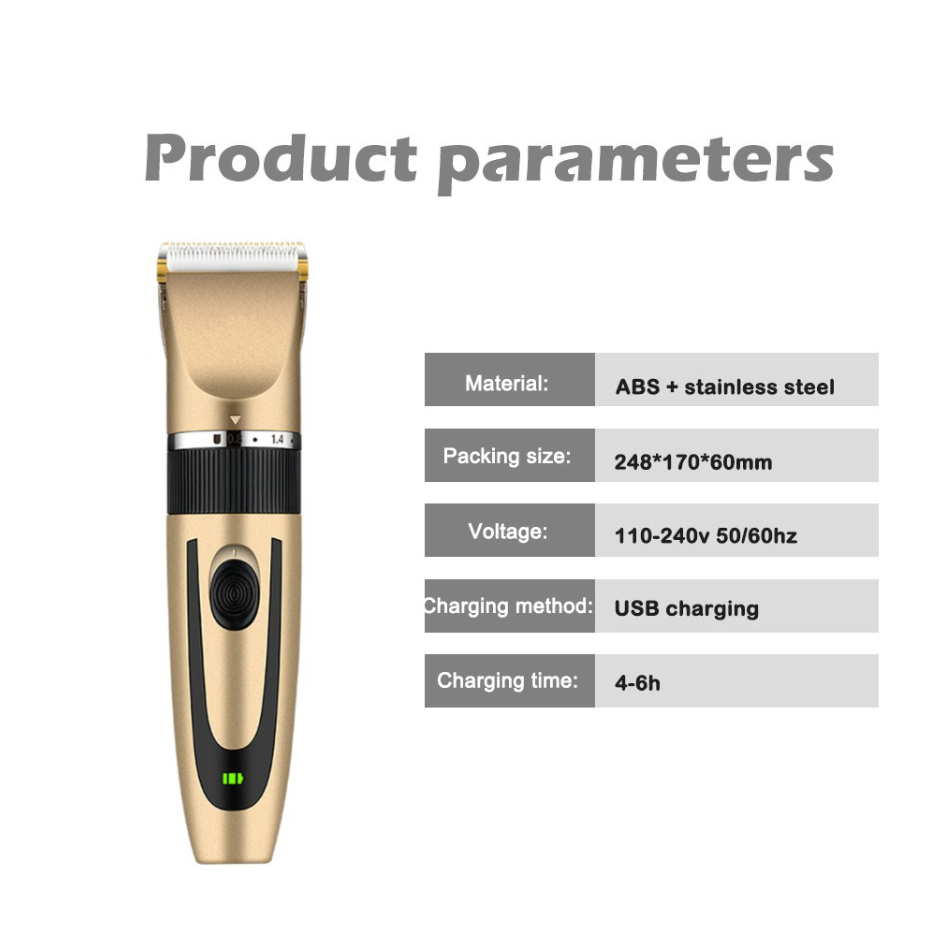 Tông đơ cắt tóc - bộ sạc usb tiện lợi