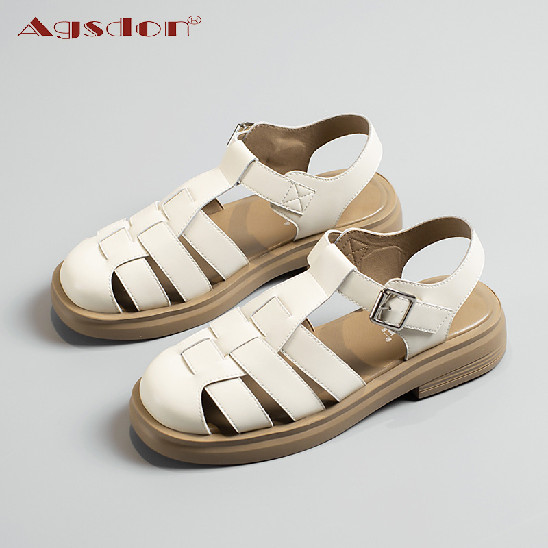 Agsdon Sandal Thể Thao Có Lỗ Thoáng Khí Thời Trang Đi Biển Cho Nữ Size 34-40