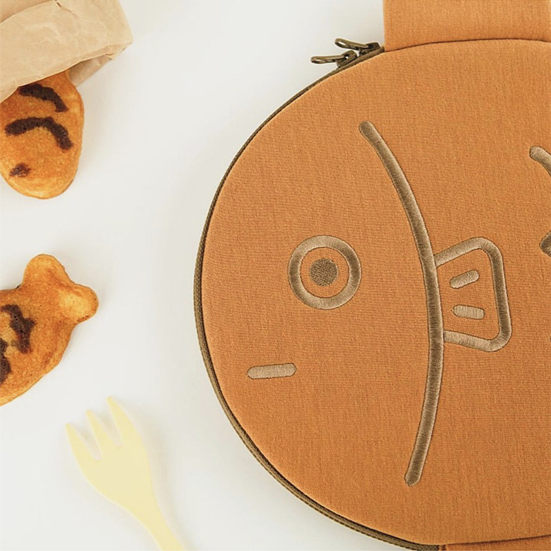 Túi đựng laptop - Túi đựng máy tính bảng Hình Taiyaki dễ thương Chống sốc bằng bông mềm