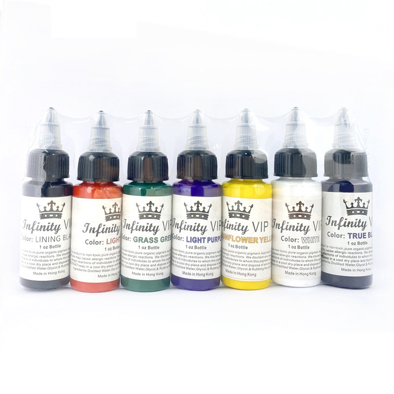 Bộ Mực Xăm Hình 30ml 7 Màu An Toàn Lâu Dài