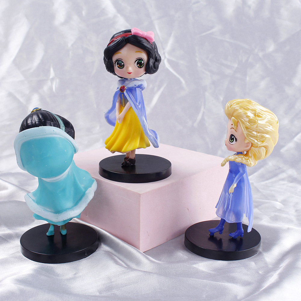 Set 8 Mô Hình Công Chúa Disney 10cm Trang Trí Bánh Kem