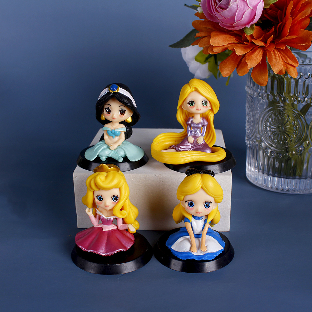 Set 8 Mô Hình Công Chúa Disney 6cm Trang Trí Bánh Kem