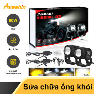 Đèn Trợ Sáng xe máy Bi cầu mini trợ sáng đèn trợ sáng bi cầu mini led xey mini chính hãng bi Cầu đèn pha bi cầu xe máy 4 Mầu