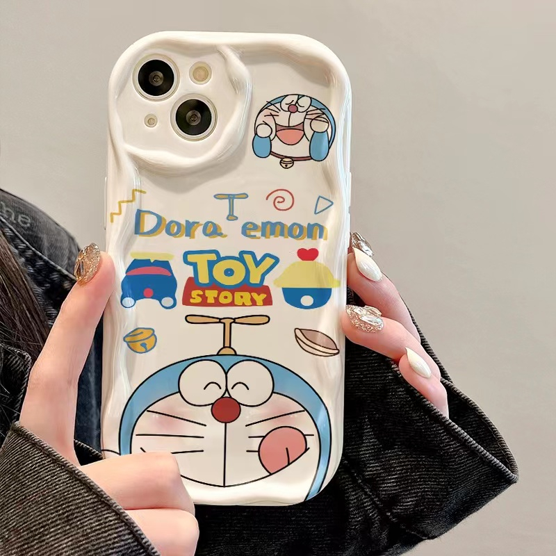 Ốp Điện Thoại Silicon Chống Va Đập In Hình Doraemon Cho iPhone 11Promax 12 6splus 7 8 13mini 14pro x xr xsmax se 8plis
