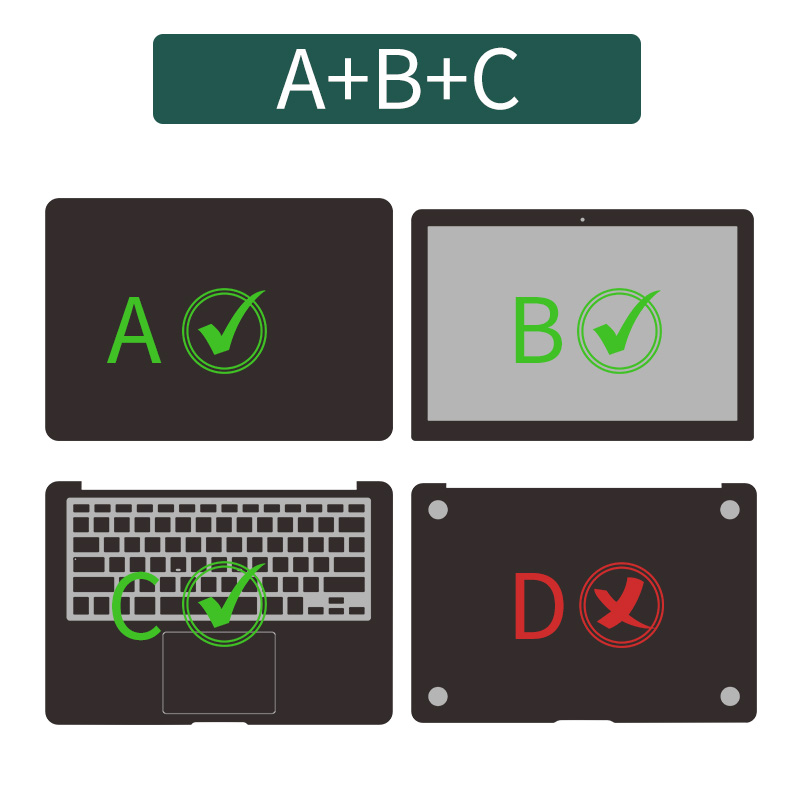 Bộ 3 Miếng Dán Trang Trí Laptop 12 / 13 / 14 / 15 / 17 Bằng PVC Chống Nước Chống Bụi Hình Doraemon DIY