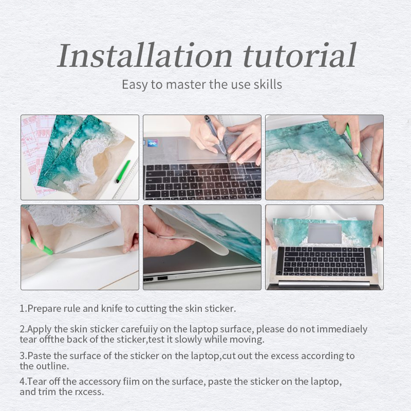 Bộ 3 Miếng Dán Trang Trí Laptop 12 / 13 / 14 / 15 / 17 Bằng PVC Chống Nước Chống Bụi Hình Doraemon DIY