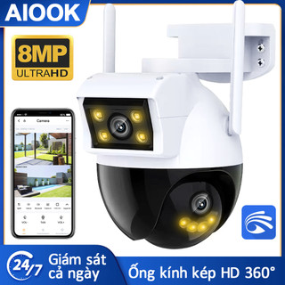 Camera giám sát an ninh không dây wifi hd 8mp tầm nhìn ban đêm chống nước ip cctv gọi điện thoại di động ngoài trời