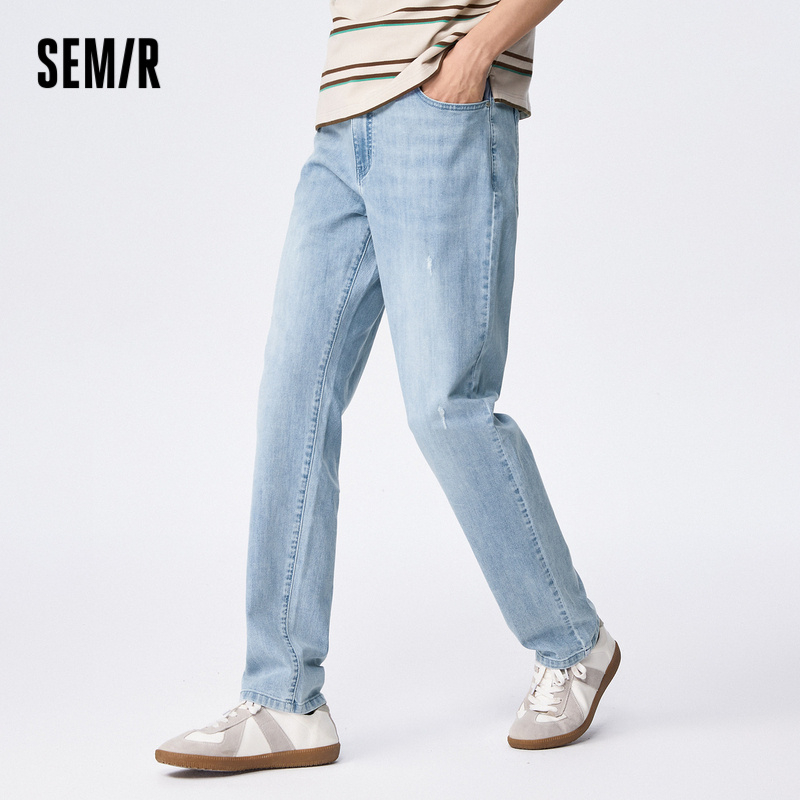 Semir Quần Jean Nam Ống Đứng Thoải Mái Phong Cách Retro Mùa Hè 2023 Mới