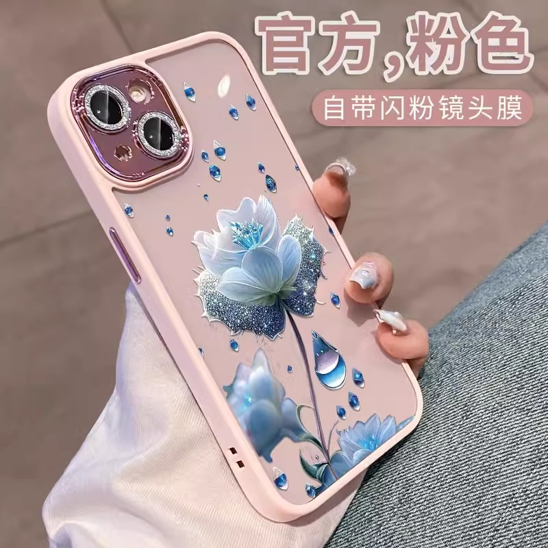 Ốp Điện Thoại Cứng Họa Tiết Hoa Tím Cho iPhone 14Promax / 13Promax / 12Promax / 11 Promax / 14 Plus / 14 / 13 / 12 / 11