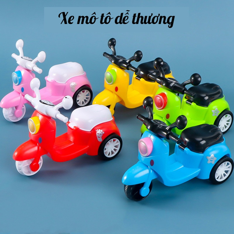 Mô Hình Xe Mô Tô Mini Thiết Kế Dễ Thương Cho Bé Gái