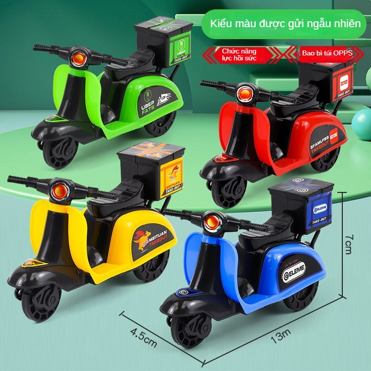 Mô Hình Xe Mô Tô Mini Thiết Kế Dễ Thương Cho Bé Gái