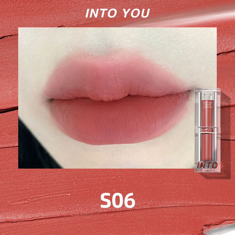 INTO YOU Son Môi Màu Nhung Lì Dưỡng Ẩm Không Thấm Nước Lâu Trôi