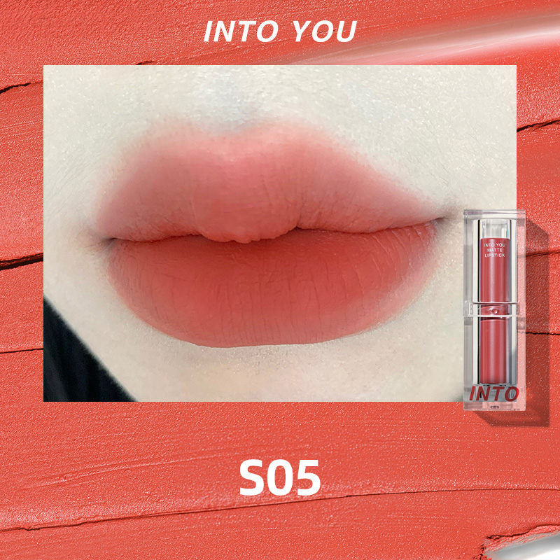 INTO YOU Son Môi Màu Nhung Lì Dưỡng Ẩm Không Thấm Nước Lâu Trôi
