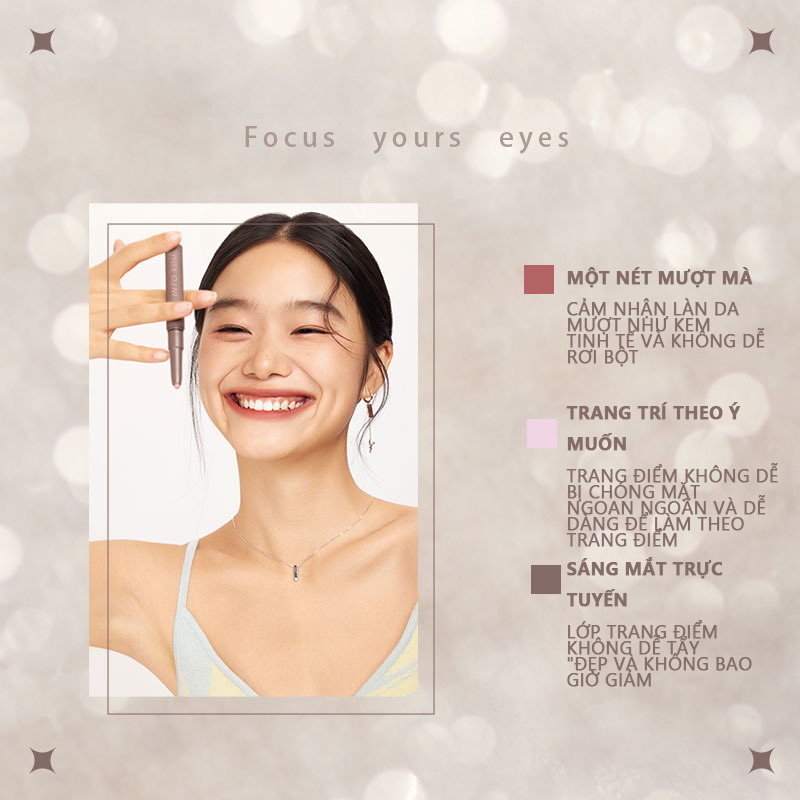 INTO YOU Bút Kẻ Mắt Trang Điểm Mắt Ánh Nhũ Lấp Lánh Lâu Trôi