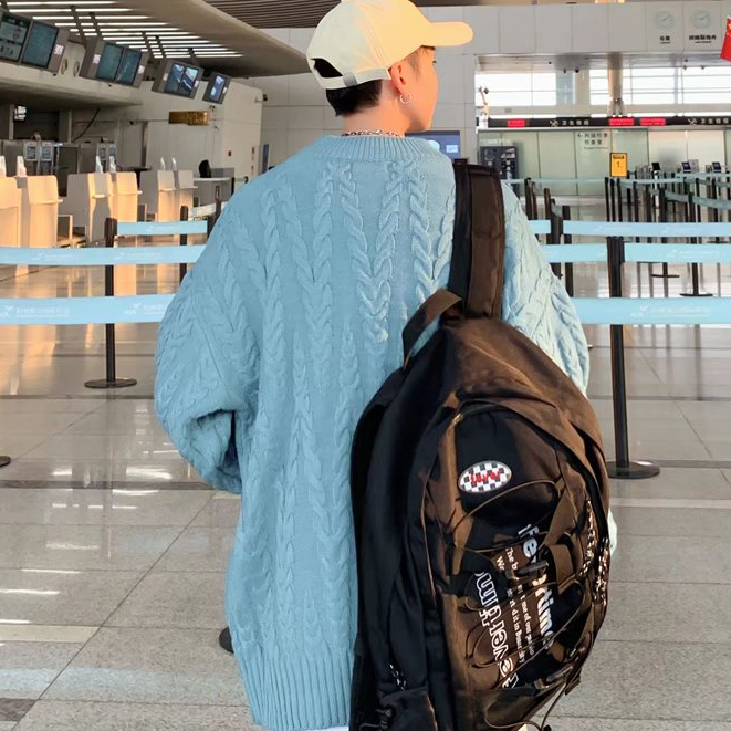 Áo Sweater Tay Dài Dáng Rộng Màu Trơn Phong Cách Mùa Đông Cho Nam Hàn Quốc Sọc Áo Dài Tay Áo Phông Nam Bigsize Áo Len From Rộng ÁO Len Đen Unisex Cổ Lọ Tay Dài