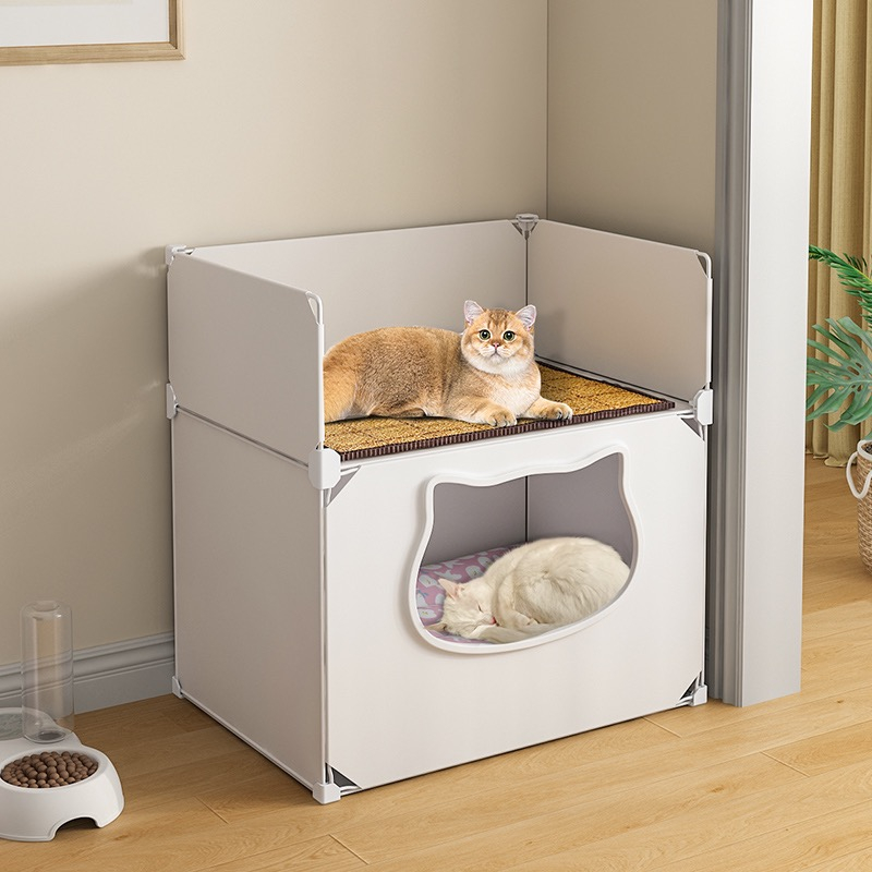 Elsabell. Nhà mèo bán kín Có thể tháo rời có giặt được Giường hang nhỏ cho bốn mùa