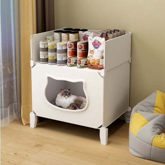 Elsabell. Nhà mèo bán kín Có thể tháo rời có giặt được Giường hang nhỏ cho bốn mùa