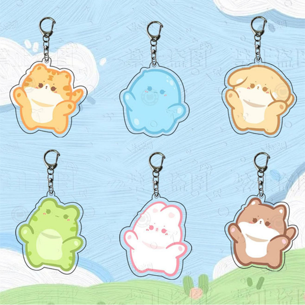 Móc Khóa Hình Động Vật Hoạt Hình Xinh Xắn