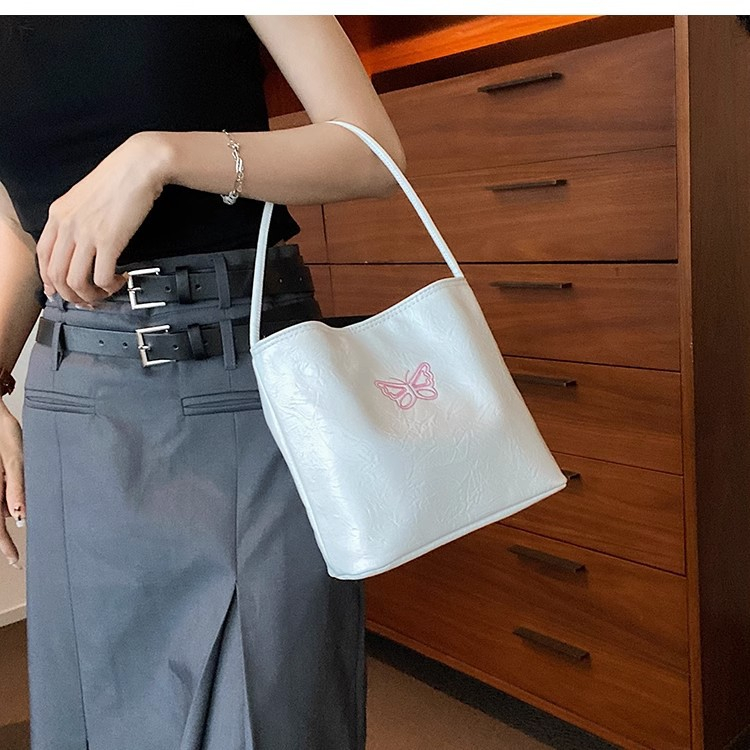 NEARAY túi đeo vai PU Màu Trơn Hàn Quốc thời trang cho nữ 2023 NEW L91T4CH