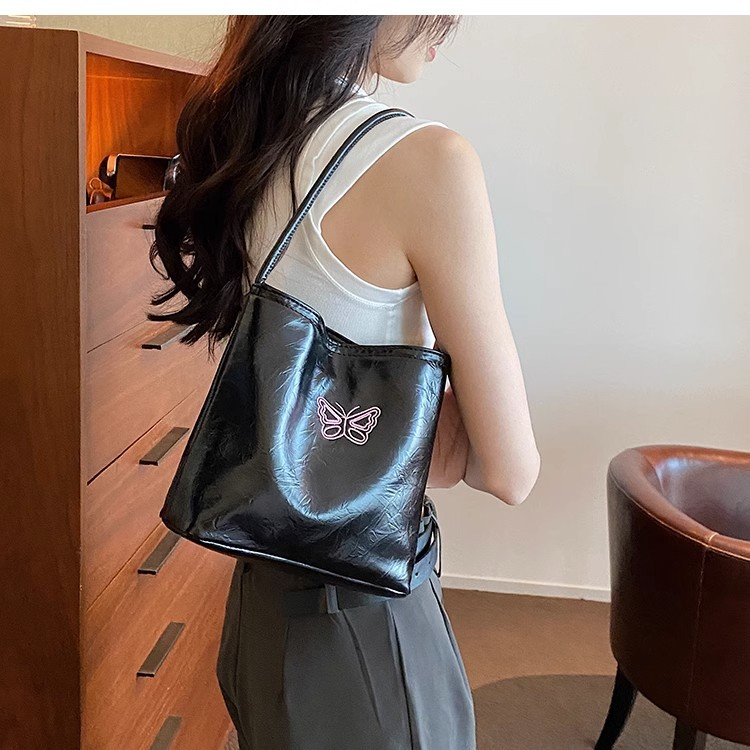 NEARAY túi đeo vai PU Màu Trơn Hàn Quốc thời trang cho nữ 2023 NEW L91T4CH