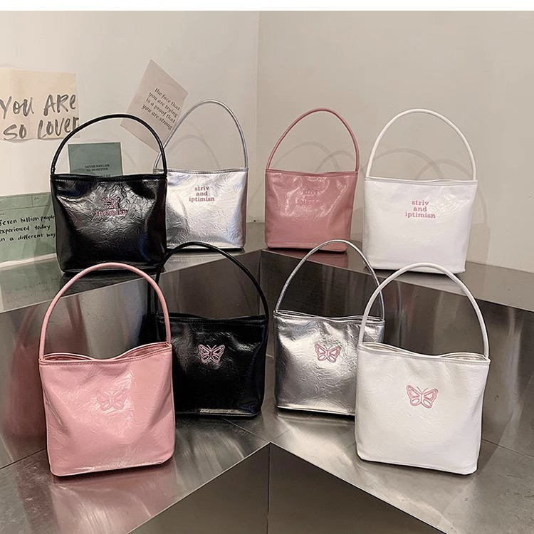 NEARAY túi đeo vai PU Màu Trơn Hàn Quốc thời trang cho nữ 2023 NEW L91T4CH