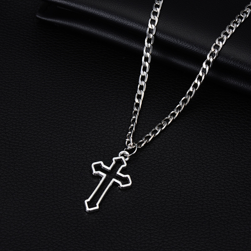 Vòng cổ Mặt Thánh Giá Phong Cách Punk Hip Hop Đơn Giản Thời Trang Cho Nam Và Nữ