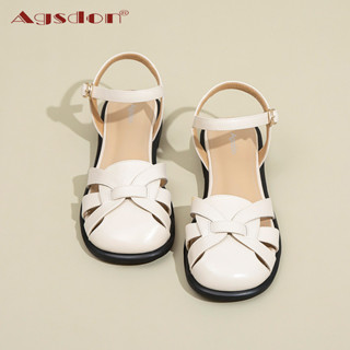 Giày sandal AGSDON đế mềm phong cách Hàn Quốc thời trang mùa hè cho nữ