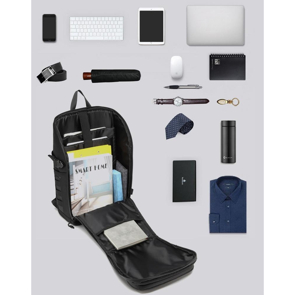 OZUKO Balo Đựng Laptop 15.6 Inch Chống Nước Sức Chứa Lớn Thời Trang Cho Nam