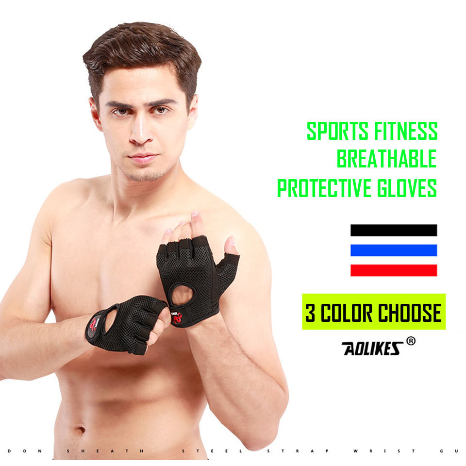 Aolikes Găng Tay Tập Thể Thao Thoáng Khí Chất Lượng Cao Cho Nữ