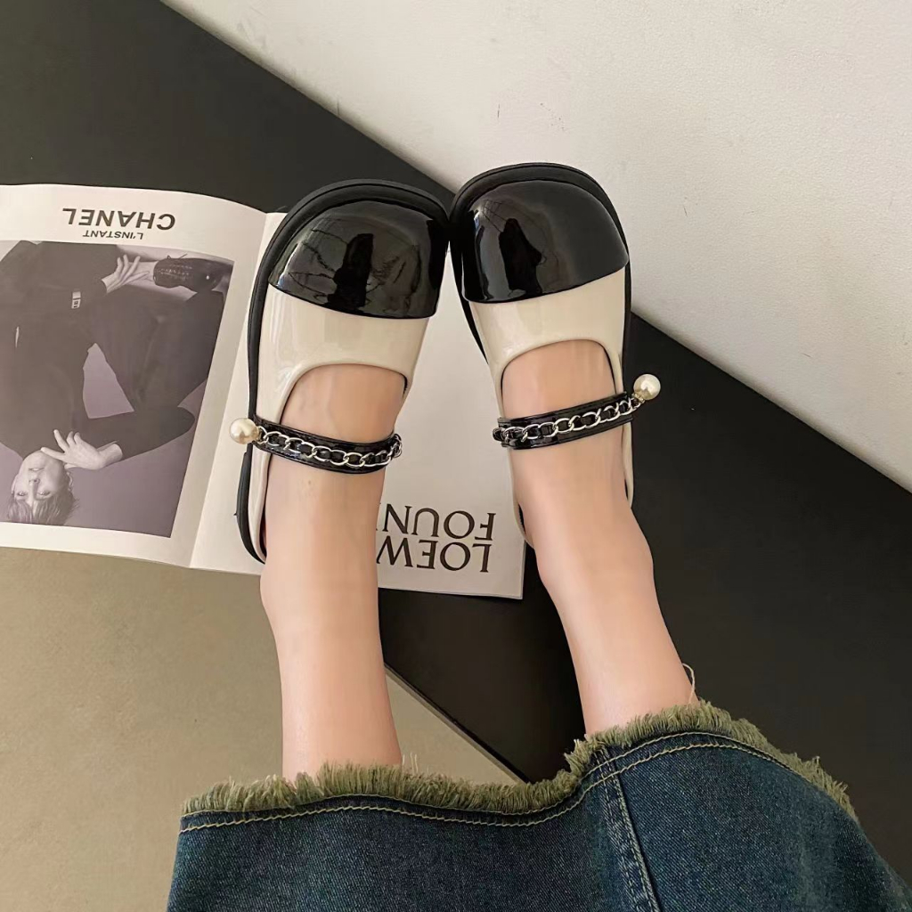 HHH  Giày nữ Giày búp bê giày lolita quai hậu lê Mary Jane 2023NEW Mùa hè Thời Trang