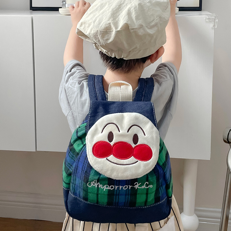 Ba Lô Cotton Họa Tiết Hoạt Hình Nhật Bản Anpanman Dành Cho Bé