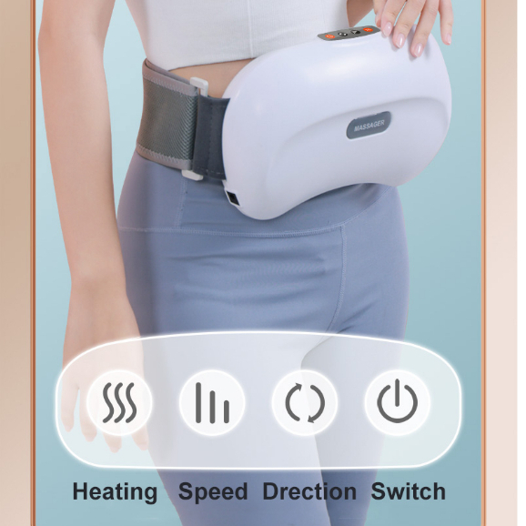 Jinkairui eo bụng massager nén nóng để giúp tiêu hóa