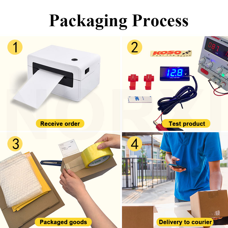 Vôn Kế Kỹ Thuật Số Màn Hình LED Cho Xe Mô Tô Yamaha XMAX 155 NMAX