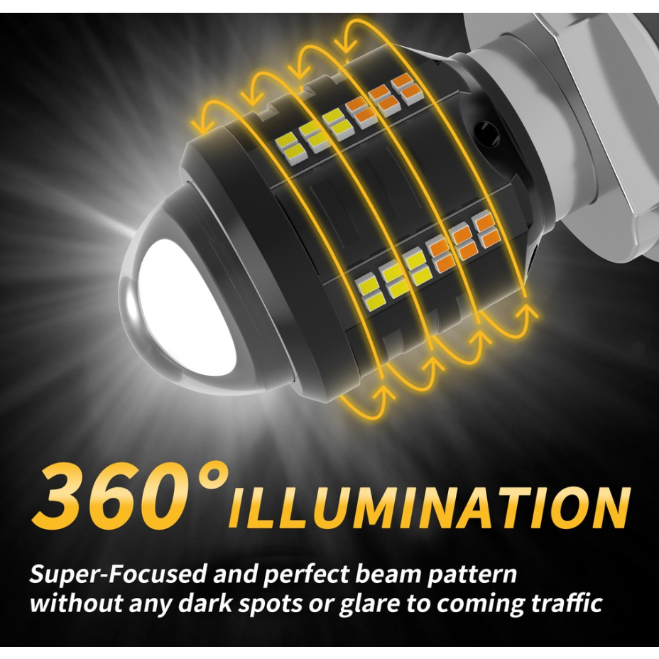 1 Đèn Pha Siêu Sáng H4 H6 BA20D T19 P15D DC12V-60V Dành Cho Xe Mô Tô