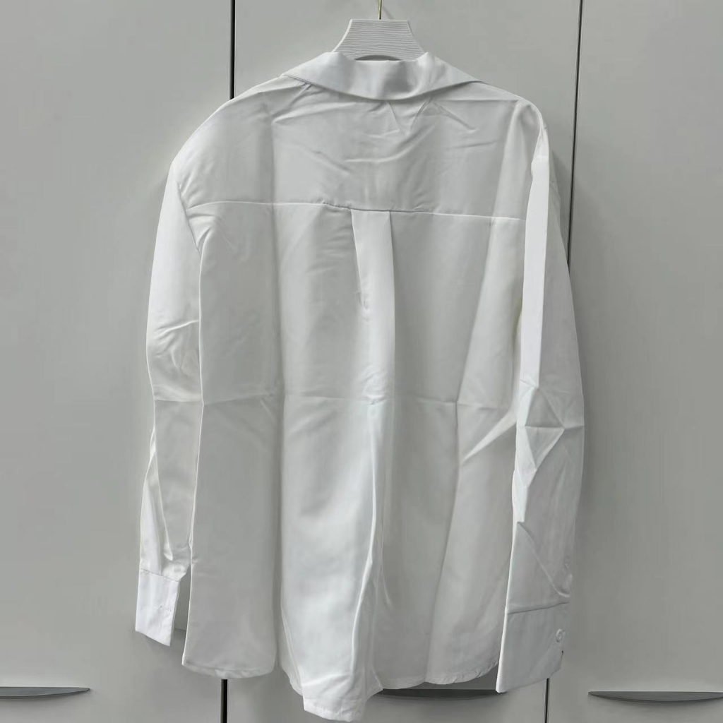 Áo Sơ Mi Trắng Milyfashion Áo Sơ Mi Trắng Tay Dài Có Khóa Kéo Đôi Phong Cách Mới Cao Cấp ins Niche