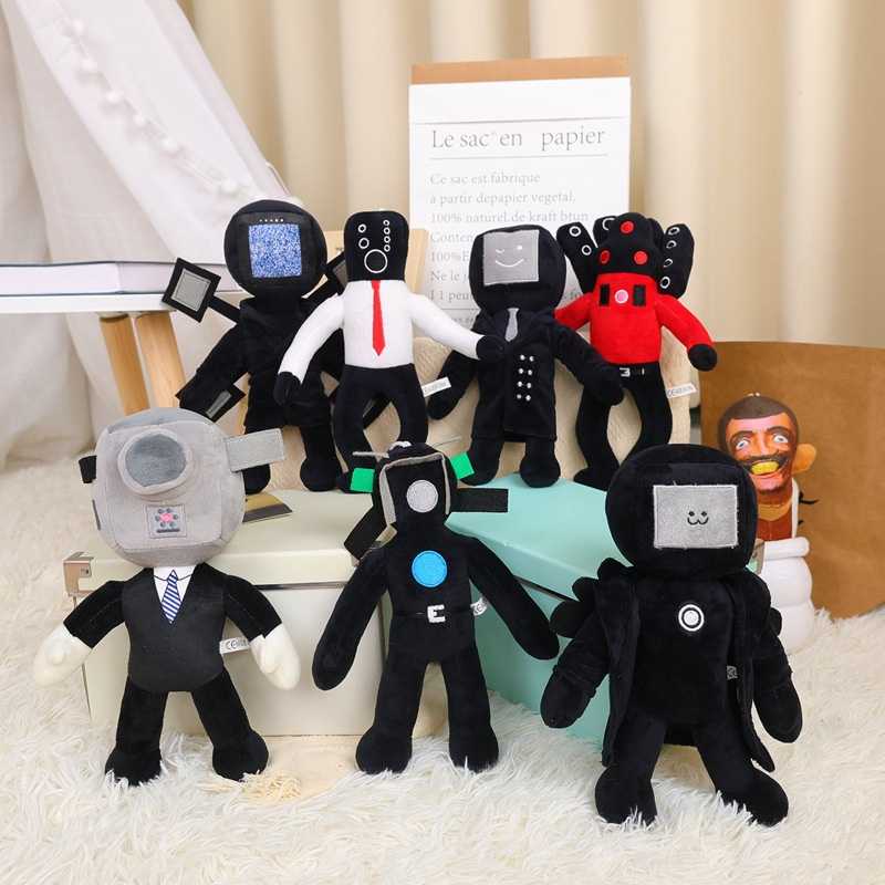 Đồ Chơi Skibidi Toilet Nhồi Bông Bằng Lông Nhung Dễ Thương Xinh Xắn Bộ Đồ Chơi Nhồi Bông Đi Vệ Sinh Skibidi Và Loa Cho Trẻ Em Và Bộ Sưu Tập Máy Ảnh!