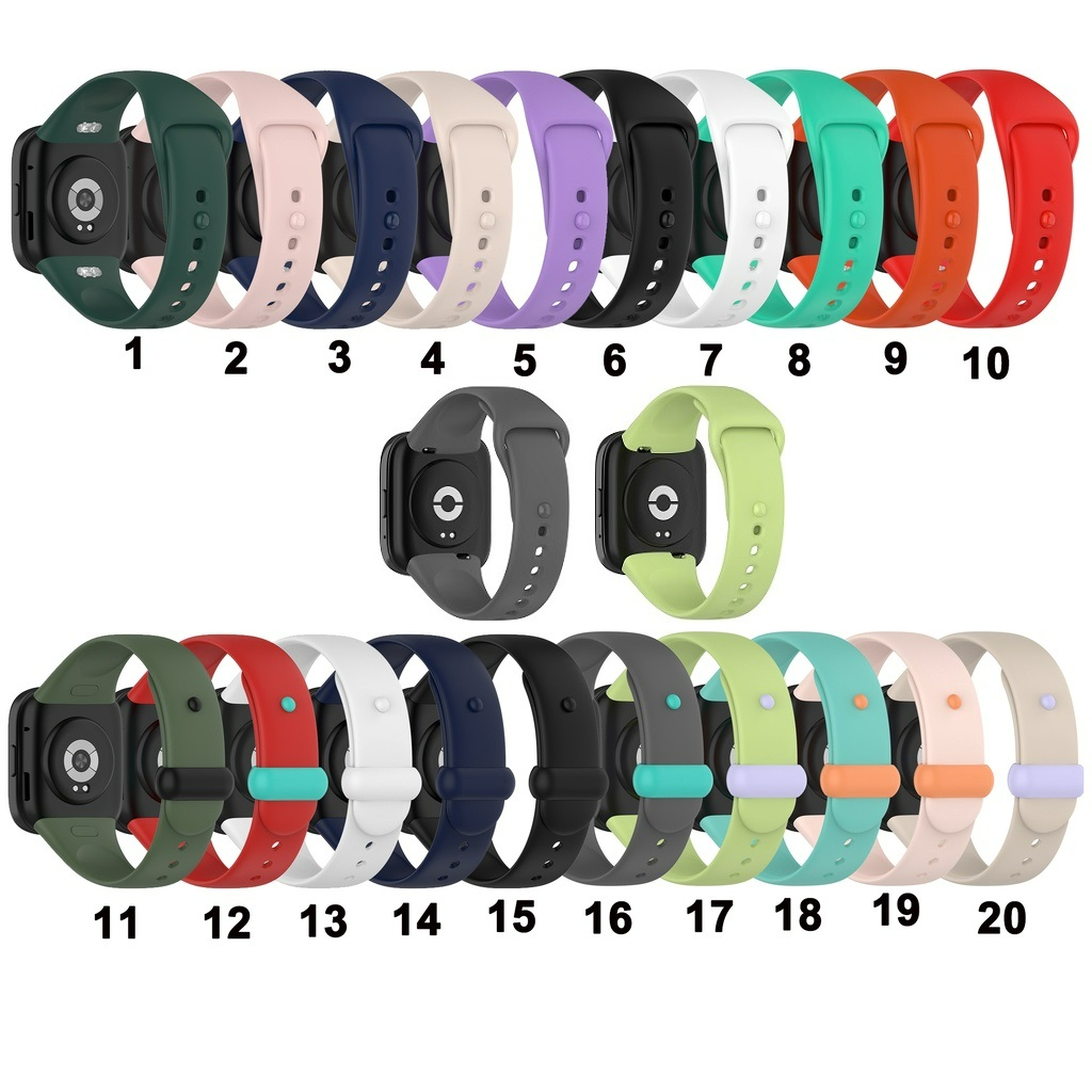 Dây Đeo Thay Thế Chất Liệu Silicon Màu Trơn Cho Redmi watch 3 3 Active lite