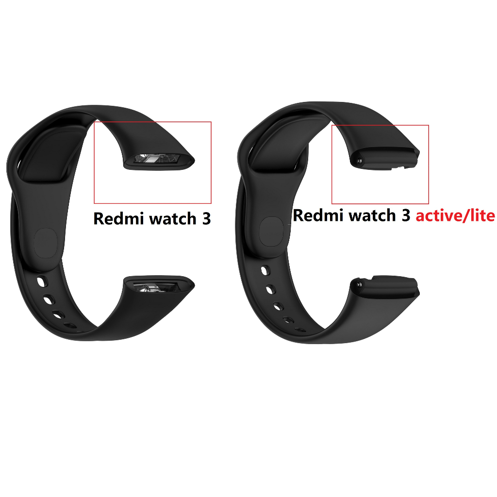 Dây Đeo Thay Thế Chất Liệu Silicon Màu Trơn Cho Redmi watch 3 3 Active lite