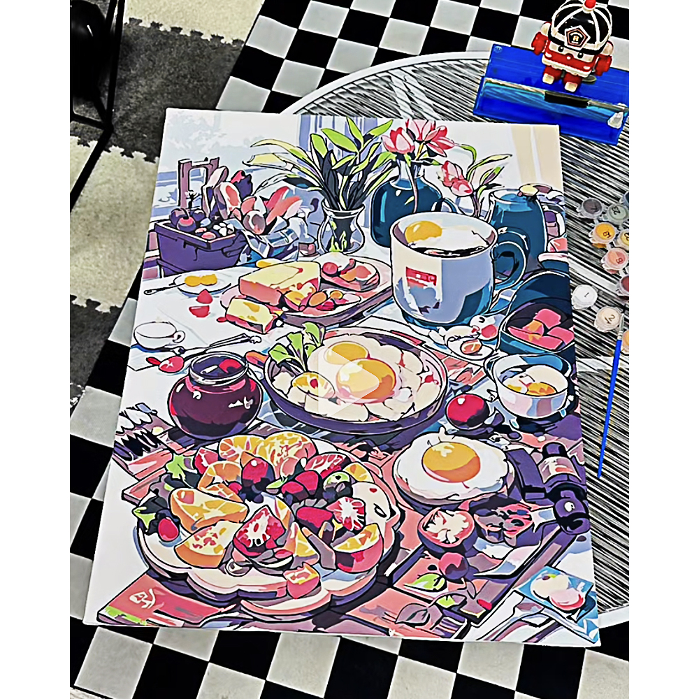 DROFE tranh tô màu theo số-tranh số hoá-tranh tô màu số hoá-decor